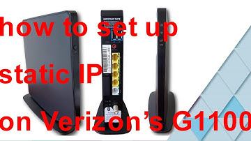 how to set up static IP on Verizon