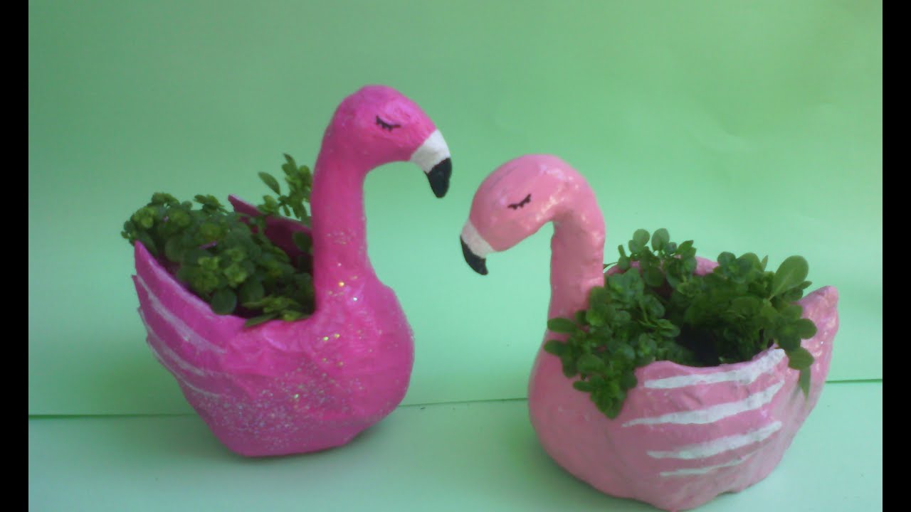 diy  MACETA FLAMINGO PARA SUCULENTAS   ,  flower pot, VASINHOS FEITO CON GARRAFA PARA SUCULENTAS