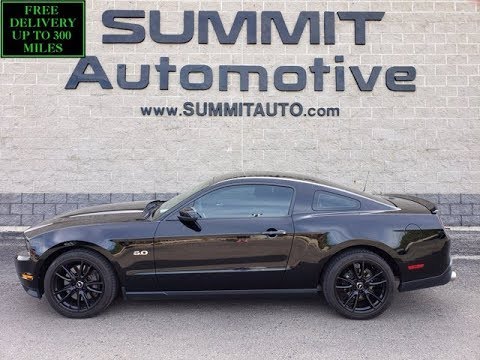 2012 FORD MUSTANG GT PREMIUM BREMBO BRAKES BLACK WALK AROUND REVIEW 10794 SOLD! www.SUMMITAUTO.com