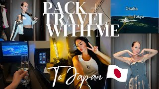 PACK & TRAVEL WITH ME TO JAPAN | PLT , FashionNova haul & fly business class with me !!!