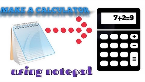 How To Make Calculator Using Notepad || IN HINDI || NOTEPAD || CALCULATOR