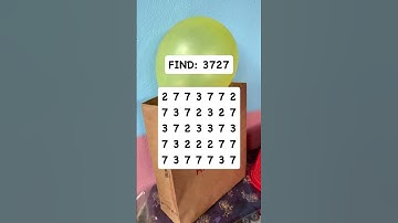 Observation Visual Test: 5 Seconds For You To Spot 3727. Try Your Skills!  #search #puzzle #shorts