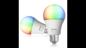 Peteme E26 Smart WiFi RGB LED Bulb