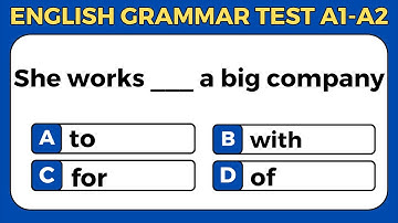 English Grammar Test | 25 Mixed Questions | Elementary Level Quiz #grammartest