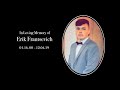 Erik Frantsevich | Memorial Service | 12-08-19