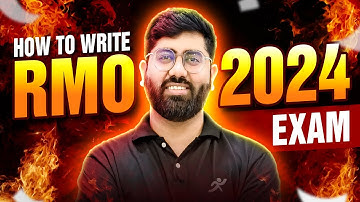 How to Write Answers in RMO 2024🔥 | Motion Foundation #rmo #rmo2024