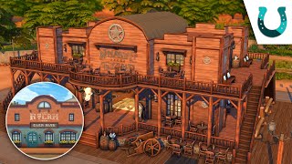 The Lone Star Saloon ⭐?(Sims 4 Speed Build)