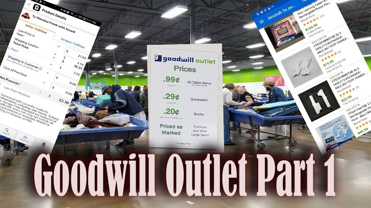 Goodwill Outlet Haul & how I List & Sell with Amazon or Ebay app. Part