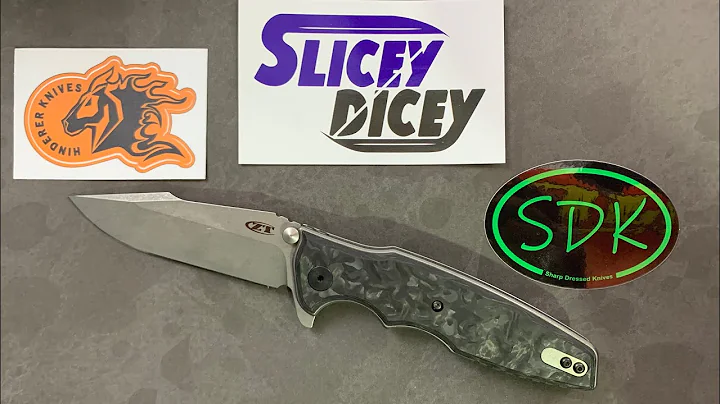 ZT 0393 GLCF Project Knife COMPLETE! - Sharped Dressed Knives Scales, Hinderer Clip & A Fancy Edge!