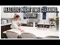 Realistic night time cleaning routine mom of 4  tara henderson
