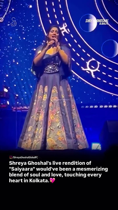 Shreya Ghoshal enchanting voice brings βSaiyaaraβ to life.π«Άπ»π #ShreyaGhoshal #Saiyaara