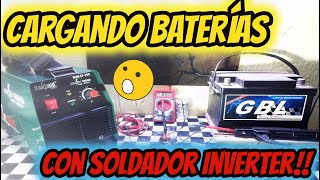 Cargando Batería de Coche con soldador #inverter ¿Es posible?