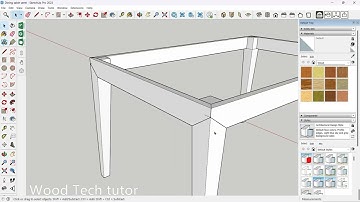 How to Design a stunning Black Dining Table Set in SketchUp: Easy steps  (Part 2: Dining Table)