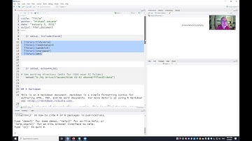 explaining R Markdown script
