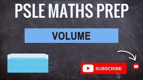 Volume Problem Sums | Learn Problem Sums | PSLE MATHS PREP