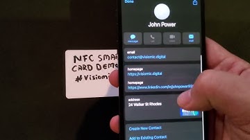 NFC Smart Business Card Demo