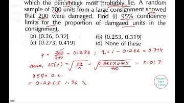 MATHEMATICAL SCIENCE STATISTICAL INFERENCE 2 UGC CSIR NET CBSE NET