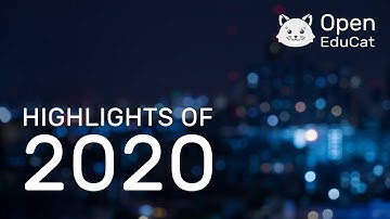 Highlights of 2020 - OpenEduCat
