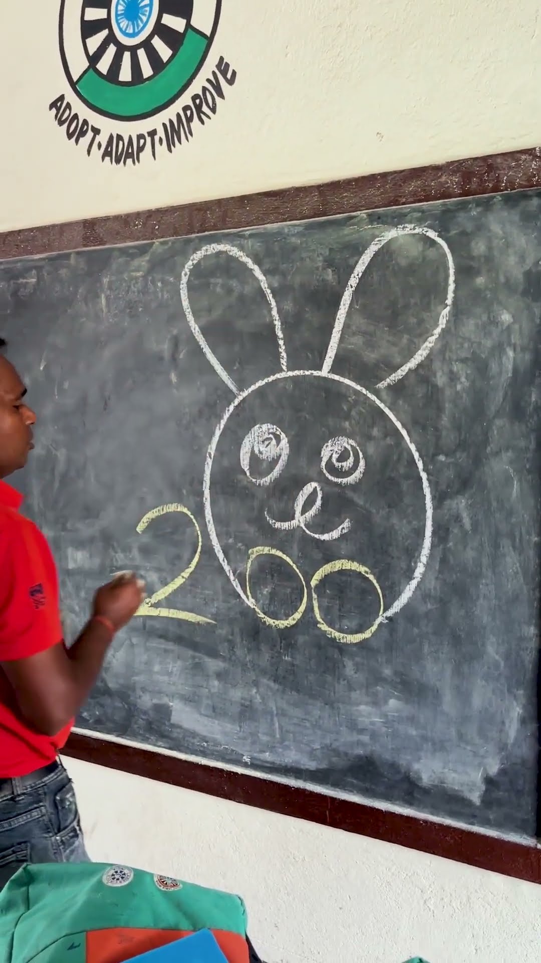 draw a Rabbit using 200  #art#shorts
