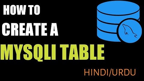 PHP For Beginners - Create Table using MySQL Commands. (Hindi/Urdu)