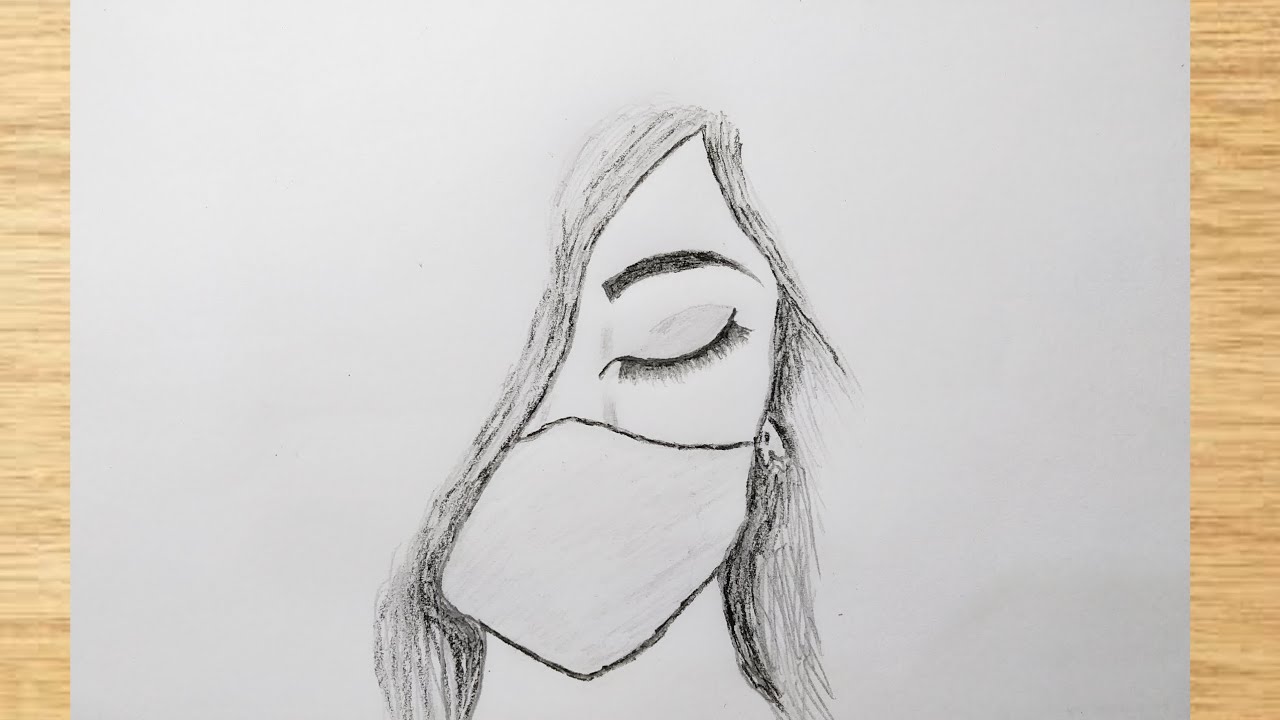 How to draw girl face step by step. easy pencil drawing. pencil drawing ...