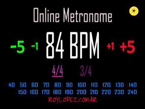 84 bpm metronome