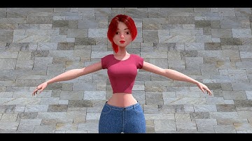 Stylized Character Girl in Blender Cycles 2.79 and Blender Eevee 2.8