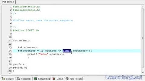 33   #define PreProcessor Directive in C Programming Language Video Tutorial