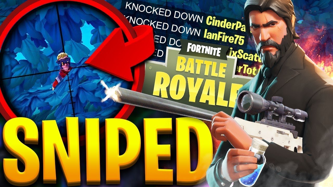 INSANE JOHN WICK SNIPE!!! (Fortnite Battle Royale) - YouTube