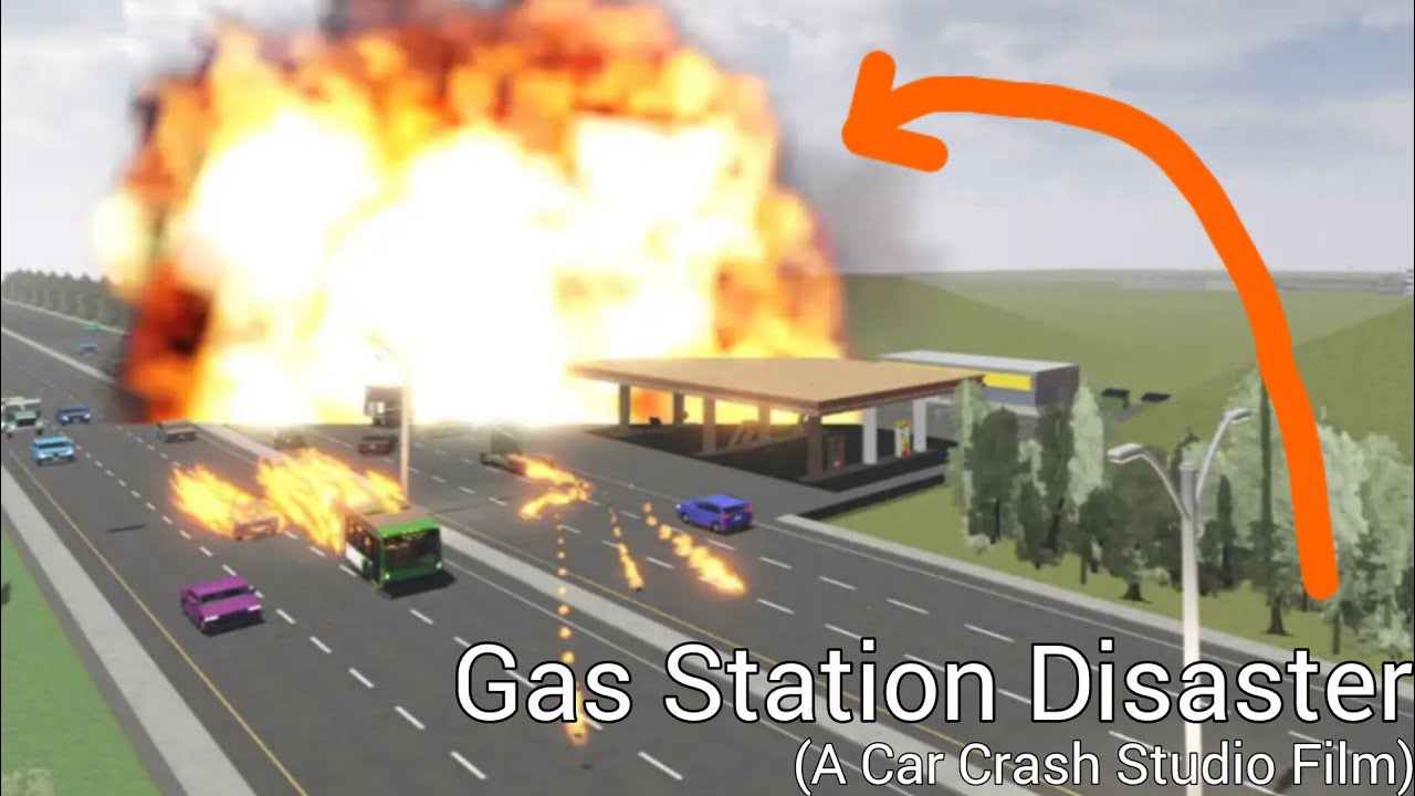 Gas Station Disaster - Car Crash Studio Film