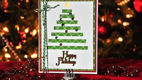 Christmas Tree Card with Cricut Explore Design Space