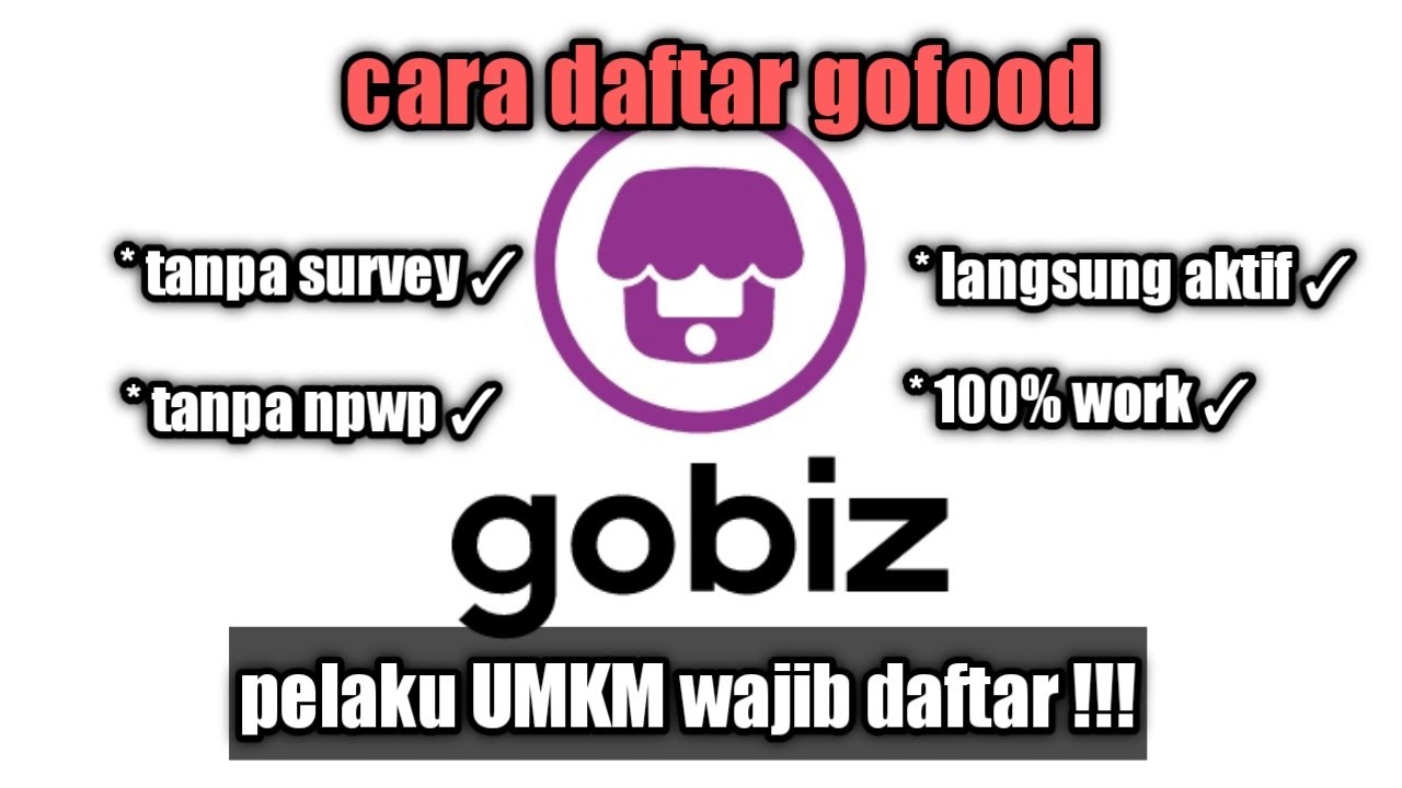 Cara daftar gofood || langsung aktif tanpa survey 