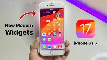 How to get iOS 17 New Modern Widgets on iPhone 6s, 7 (iOS 15.7.8)