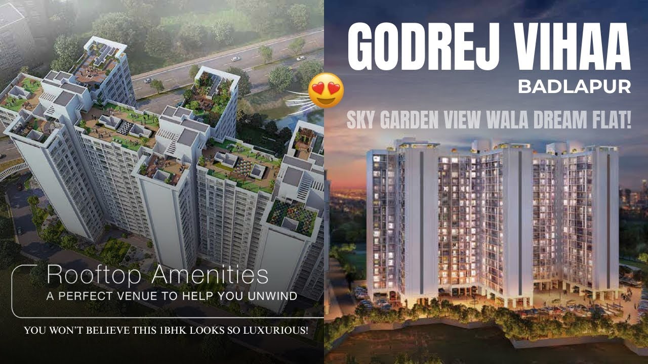 1 BHK Flat for Sale in Badlapur | Godrej Vihaa – Sky Gardens Living 🌿 | 📞7021988393