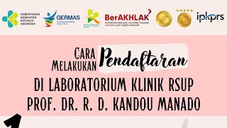 Cara Melakukan Pendaftaran di Laboratorium Klinik RSUP Prof. Dr. R. D. Kandou Manado screenshot 1