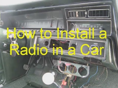 How to Install a Radio in a Car   Aftermarket