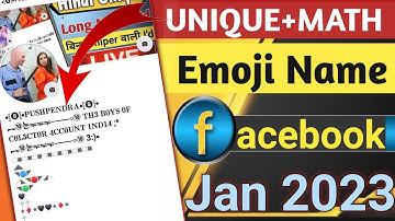 Unique Math Bubble name rejected problem solution | Stylish Emoji name Fb I