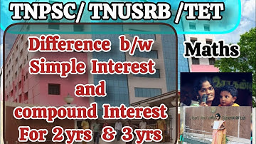 Maths | Difference b/w simple interest & compound interest | For 2 yrs & 3 yrs  #simpleinteresttrick
