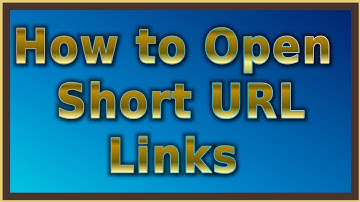 How to open Short URL Links