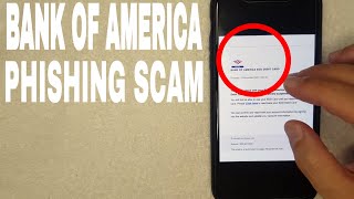 ✅  Bank Of America Phishing Email Scam 🔴