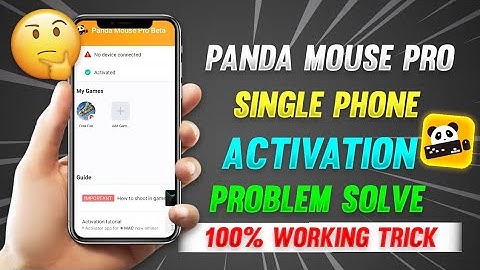 Panda Mouse Pro Single Phone Activation 2022 Trick🔥 | Without PC, No OTG, No Double Phone, No ADB