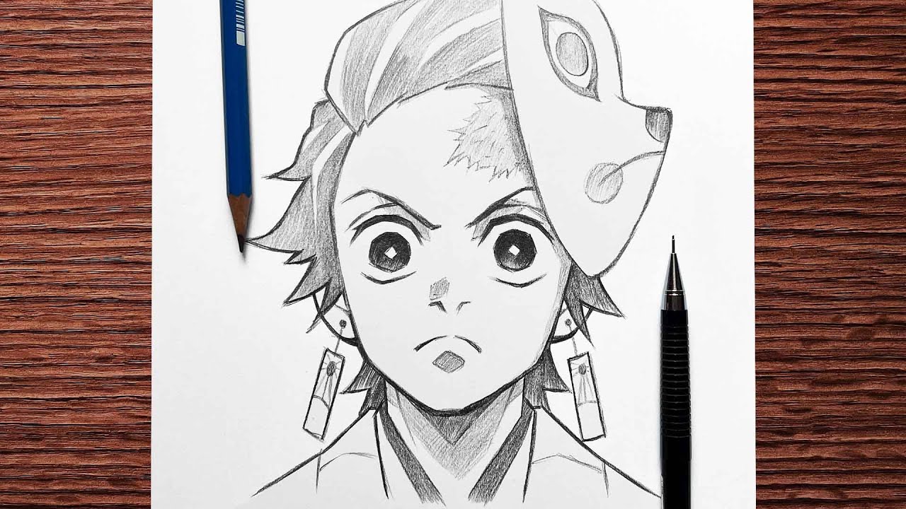 How To Draw Tanjiro From Demon Slayer  Drawing Anime Characters  YouTube