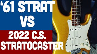 1961 Fender Strat vs 2022 Custom Shop Fender Strat