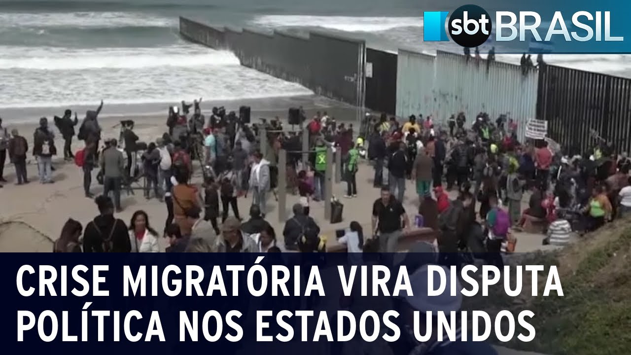 Crise migratória vira disputa política nos Estados Unidos | SBT Brasil (18/08/22)