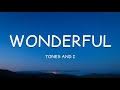 Tones and i  wonderful lyrics