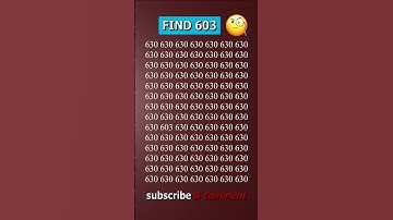 Find 603 | Viral Optical Illusion IQ Test #shorts #different #puzzles #opticalillusion #brainteaser