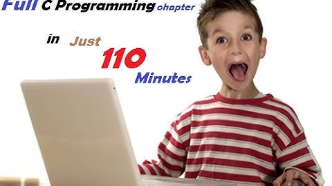 C Programming( Full Chap 5 in just 110 mins) || H.S.C. -  I.C.T. || Instructor: Shahriar Mahmud