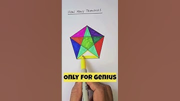 How many Triangles | Only for genius #mathpuzzle #coloring #art #puzzle #satisfying