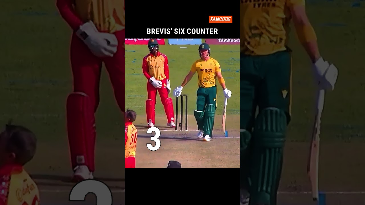 𝗘𝗞 𝗦𝗘 𝗕𝗔𝗗𝗛𝗞𝗔𝗥 𝗘𝗞 🔥 #Cricket #T20Cricket #Brevis #SouthAfrica #shorts
