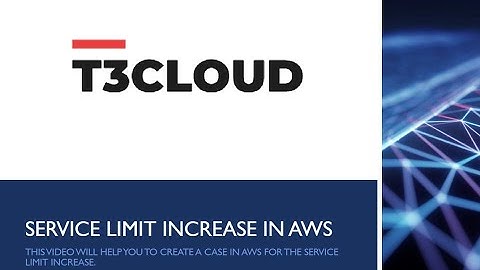 How to  Create a Case for Service limit increase in AWS